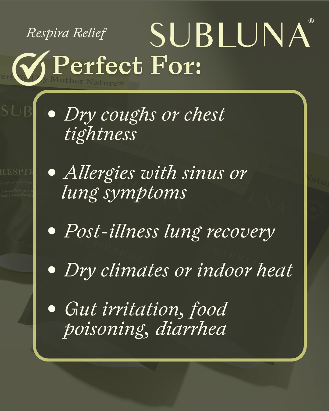 RespiraRelief: Cough and Cold Tea Blend - SubLuna