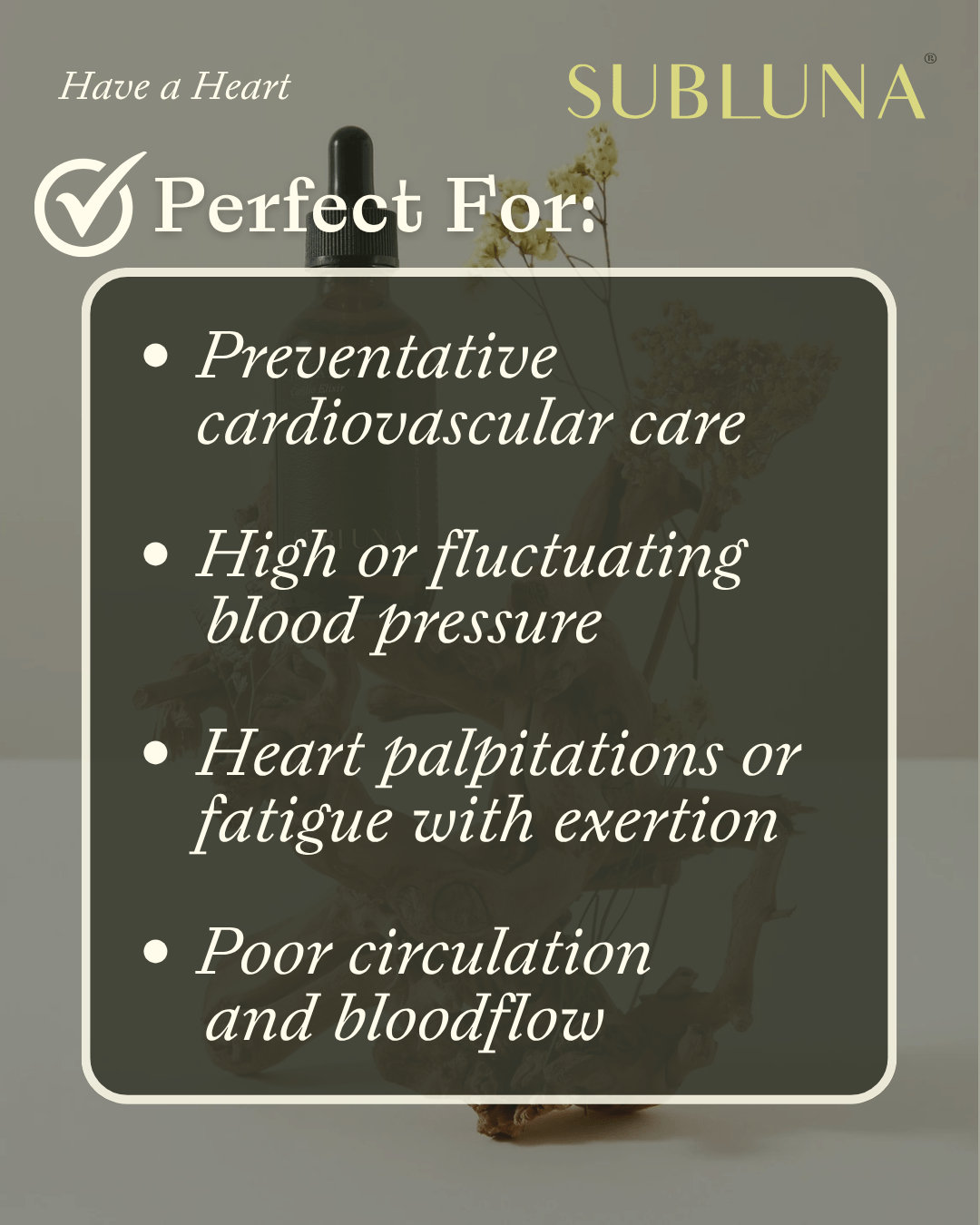 Have a Heart: Cardiovascular Support - SubLuna