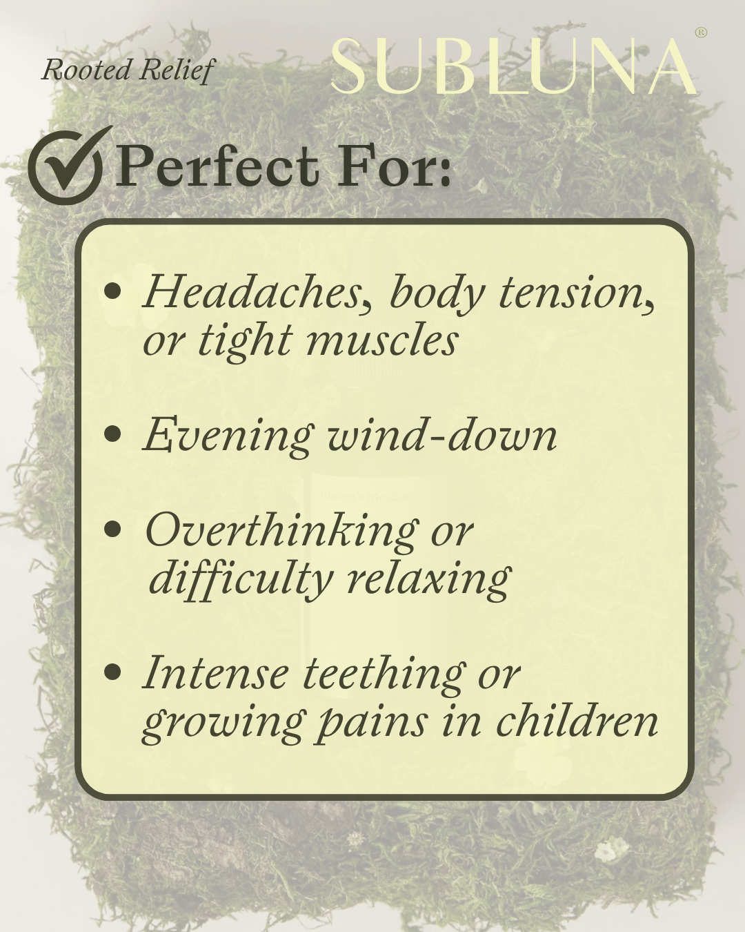 Rooted Relief: Pain + Relaxation Tonic - SubLuna