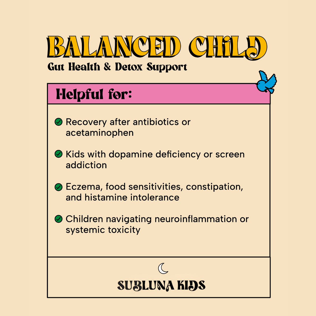 Balanced Child: Detox & Gut Gummy - SubLuna