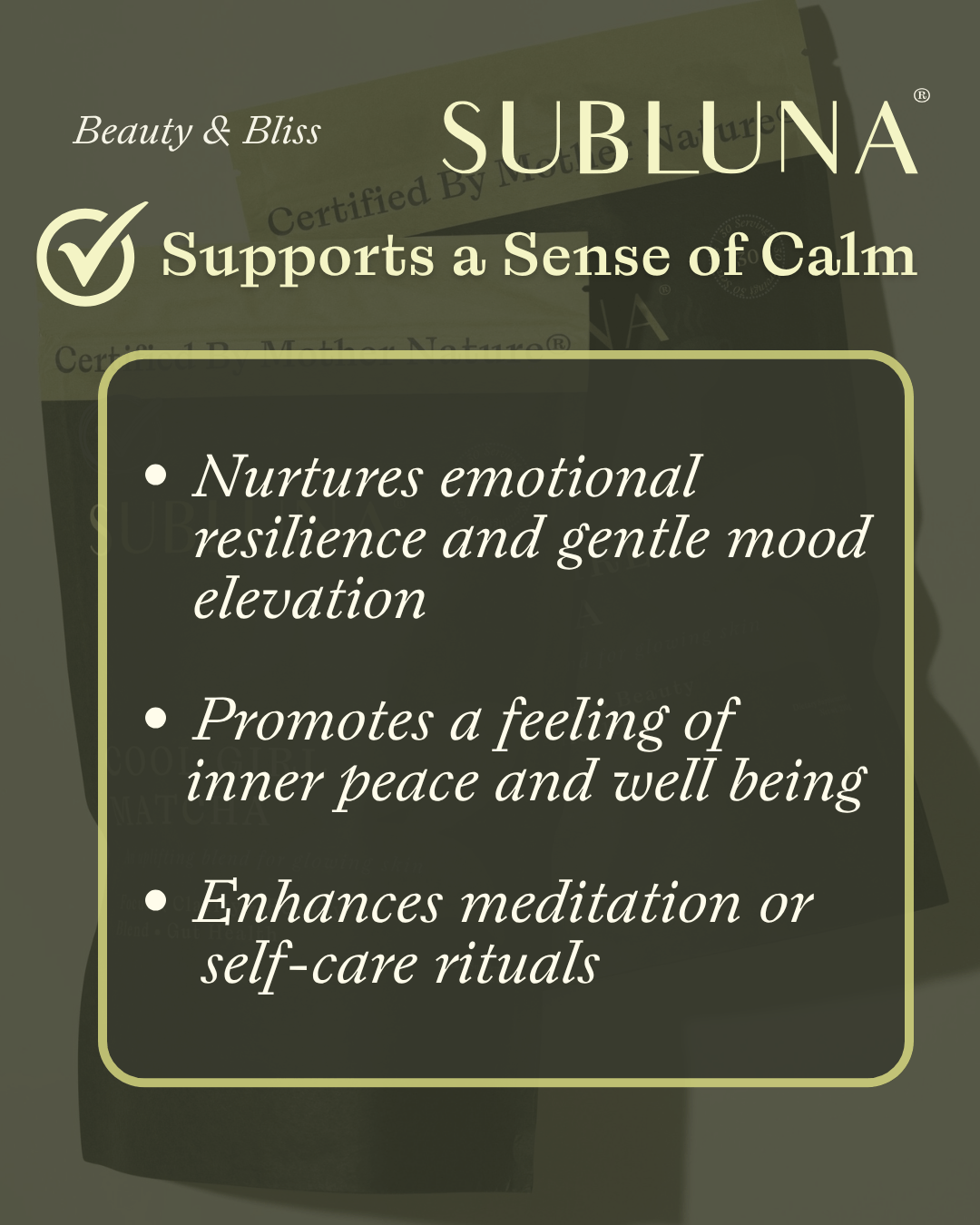 Beauty and Bliss Rosemary Cacao - SubLuna