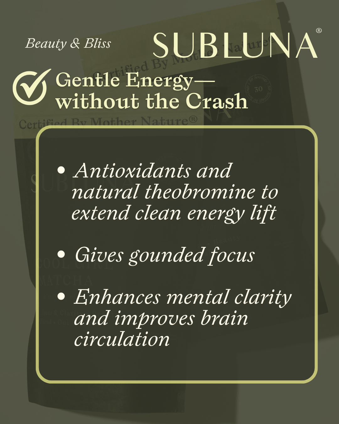 Beauty and Bliss Rosemary Cacao - SubLuna