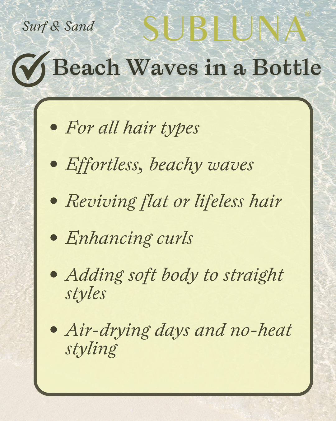 Surf & Sand Wave Spritz - SubLuna