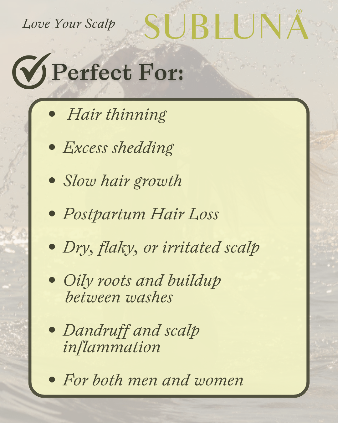 Love Your Scalp: Hair Growth Mist - SubLuna