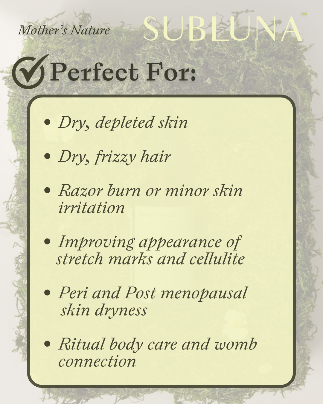 Mother's Nature Hydration Mist - SubLuna