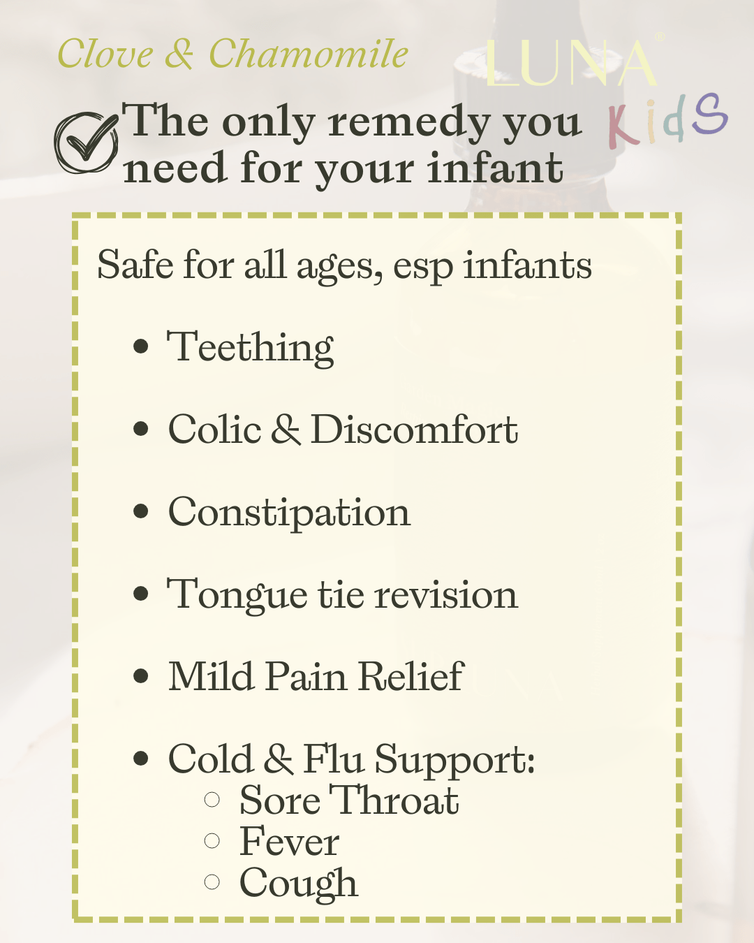 Clove and Chamomile Teething & Colic Drops - SubLuna