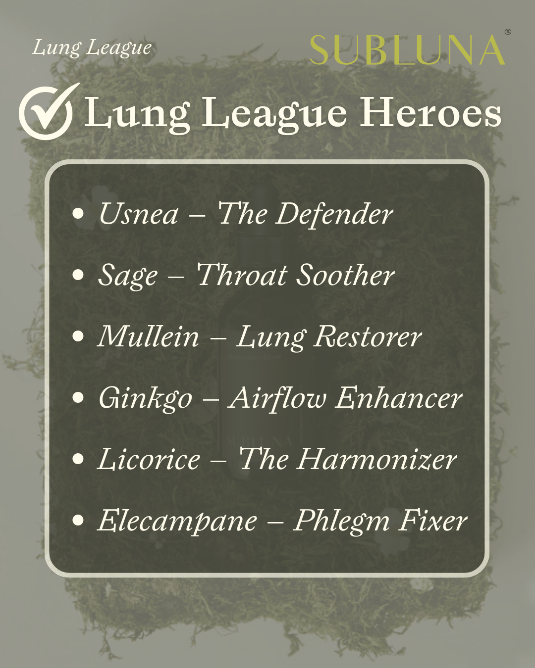 Lung League: Respiratory Illness Support - SubLuna