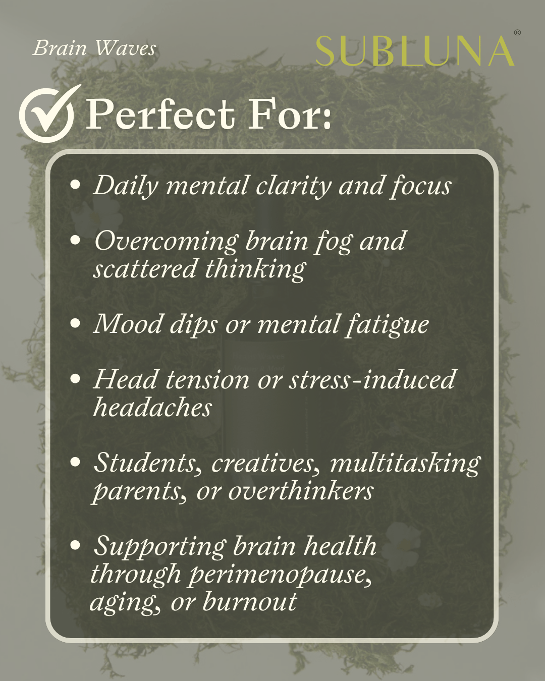 BrainWaves: Memory and Mood Support - SubLuna