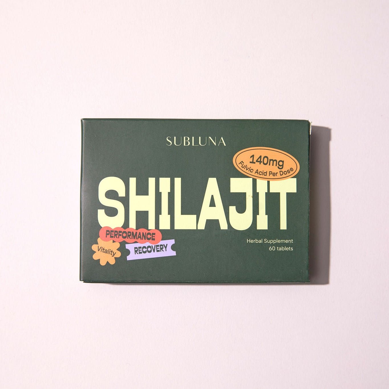 Pure Shilajit Resin Tablets 60ct - SubLuna