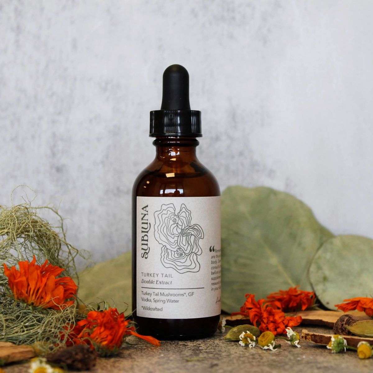 Turkey Tail Mushroom Double Extract Tincture