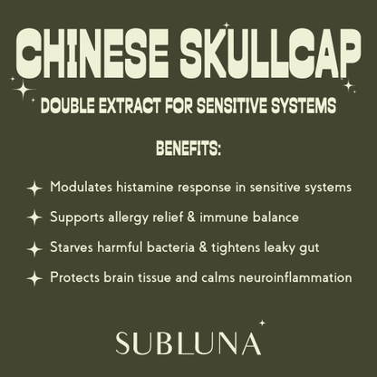 Chinese Skullcap Double Extract for Sensitive Systems - SubLuna