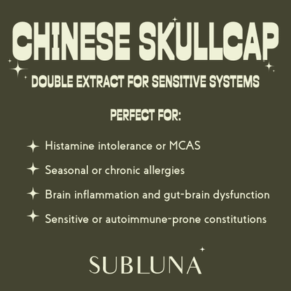 Chinese Skullcap Double Extract for Sensitive Systems - SubLuna
