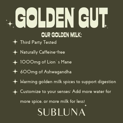 Golden Gut® Golden Milk for the Gut Brain - SubLuna