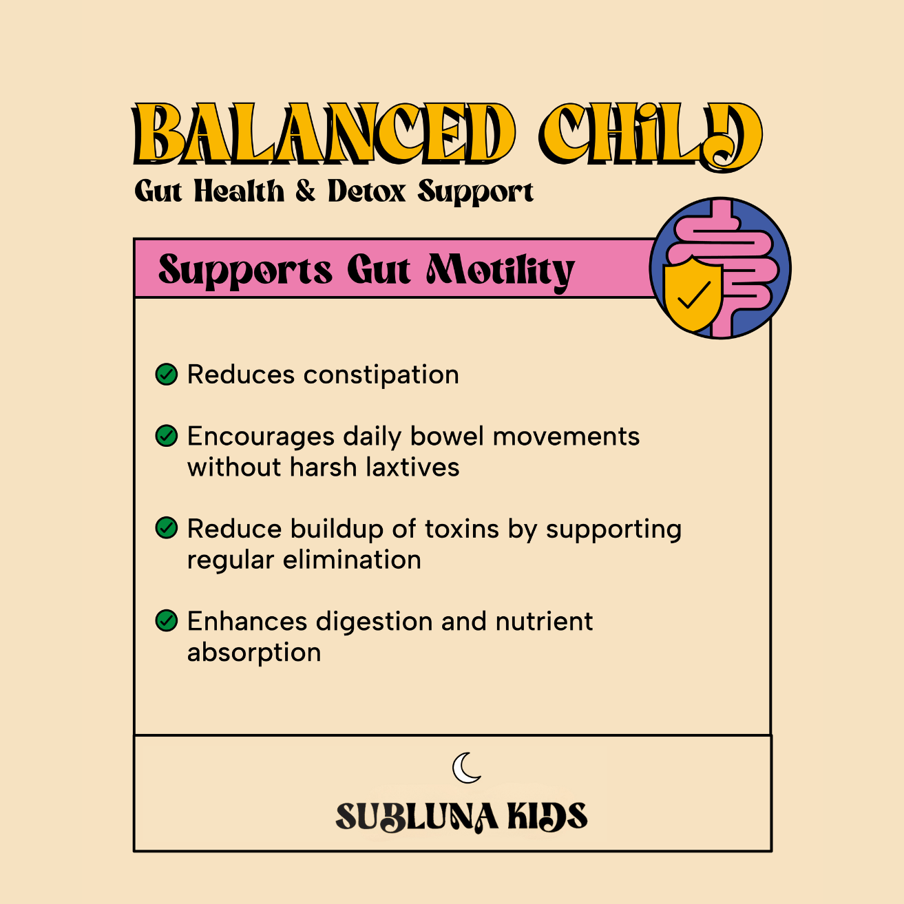 Balanced Child: Detox & Gut Gummy - SubLuna