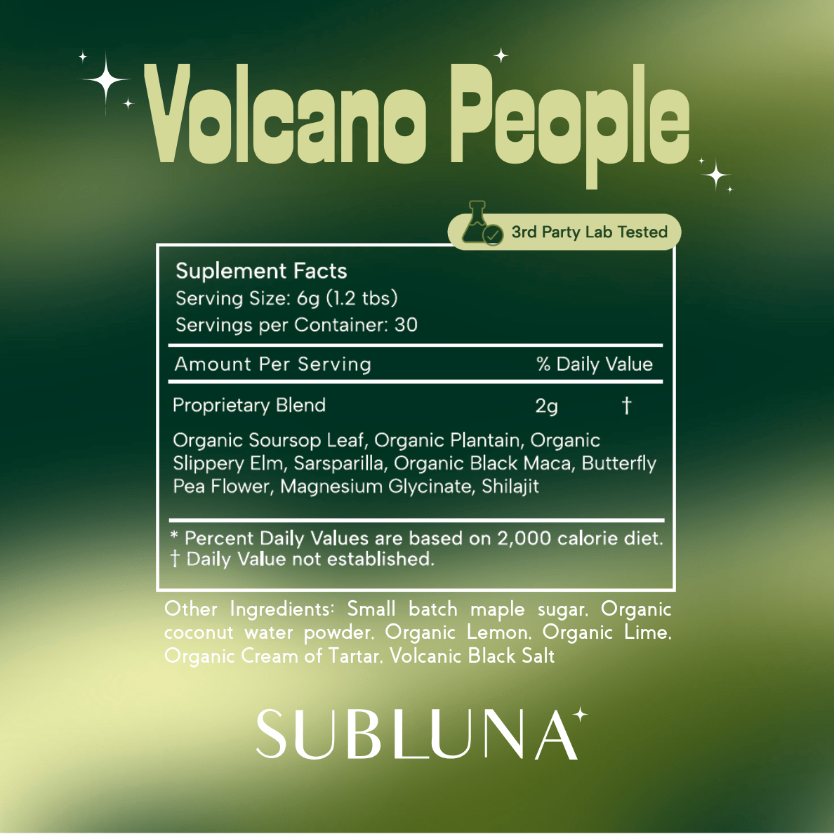Volcano People: Herbal Electrolytes for Natural Energy - SubLuna
