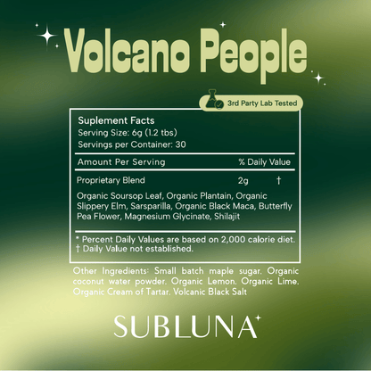 Volcano People: Herbal Electrolytes for Natural Energy - SubLuna