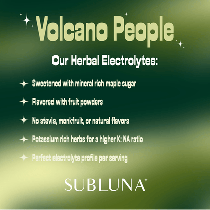 Volcano People: Herbal Electrolytes for Natural Energy - SubLuna