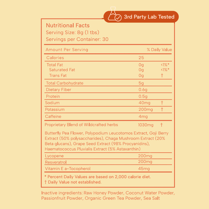 Sun Maiden Tea Powder: Skin Resilience Blend for Sun Protection & Skin Renewal - SubLuna