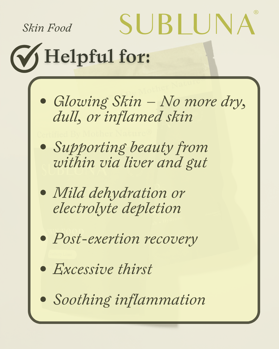 Skin Food Herbal Electrolyte Mix - SubLuna