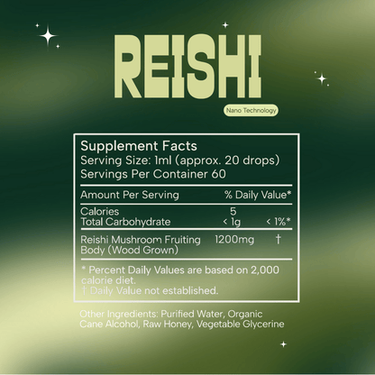 Reishi Mushroom Triple Extract® plus Nano Technology - SubLuna