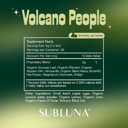 Volcano People: Herbal Electrolytes for Natural Energy - SubLuna