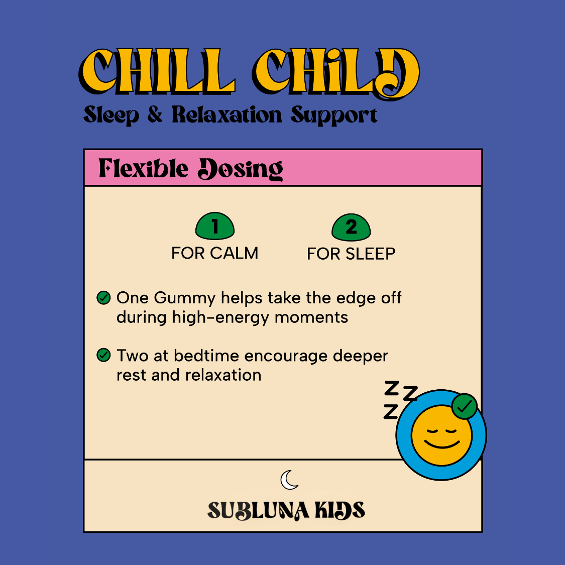 Chill Child: Calm & Sleep Gummy - SubLuna