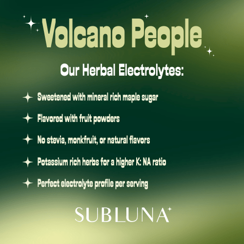 Volcano People: Herbal Electrolytes for Natural Energy - SubLuna