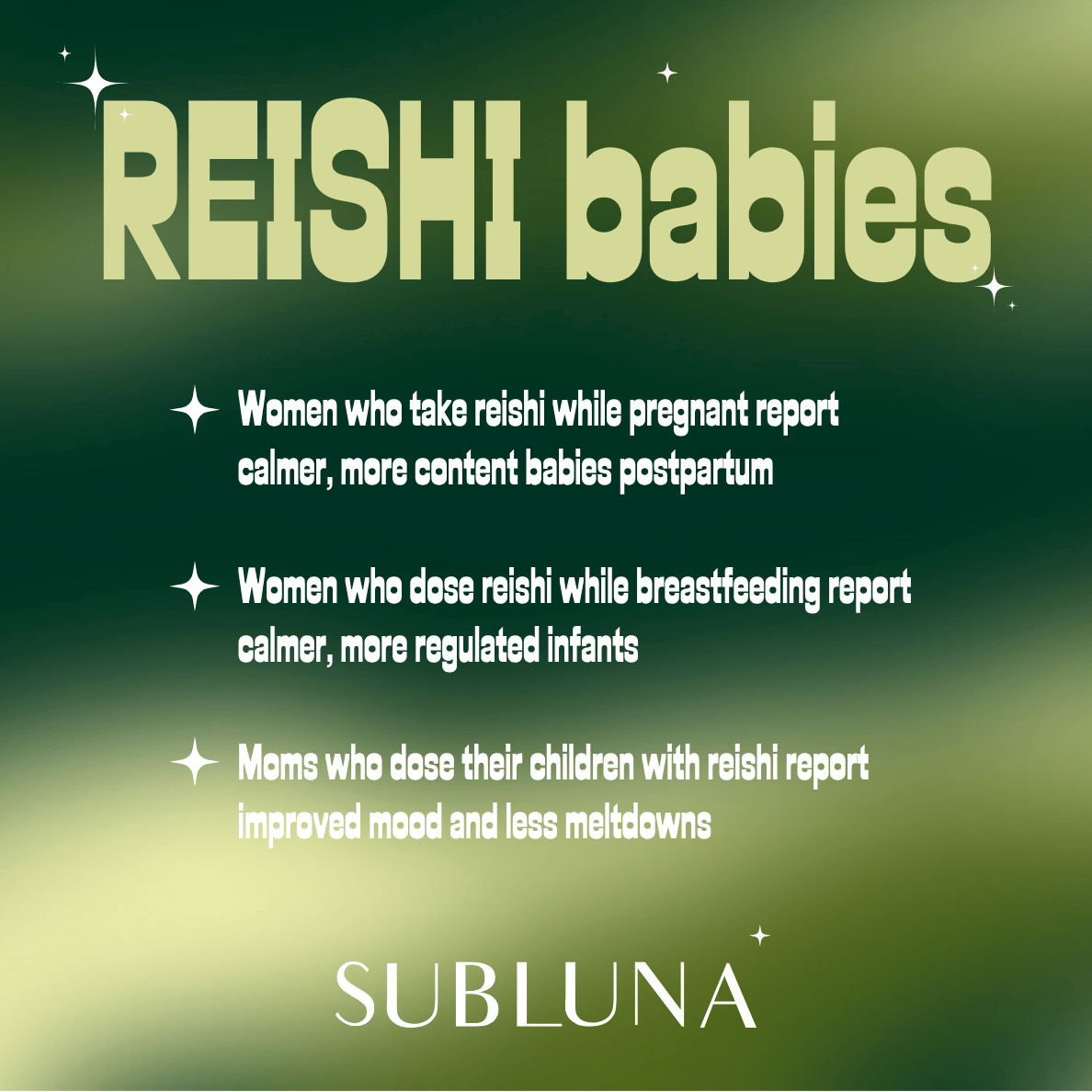 Reishi Mushroom Triple Extract® plus Nano Technology - SubLuna
