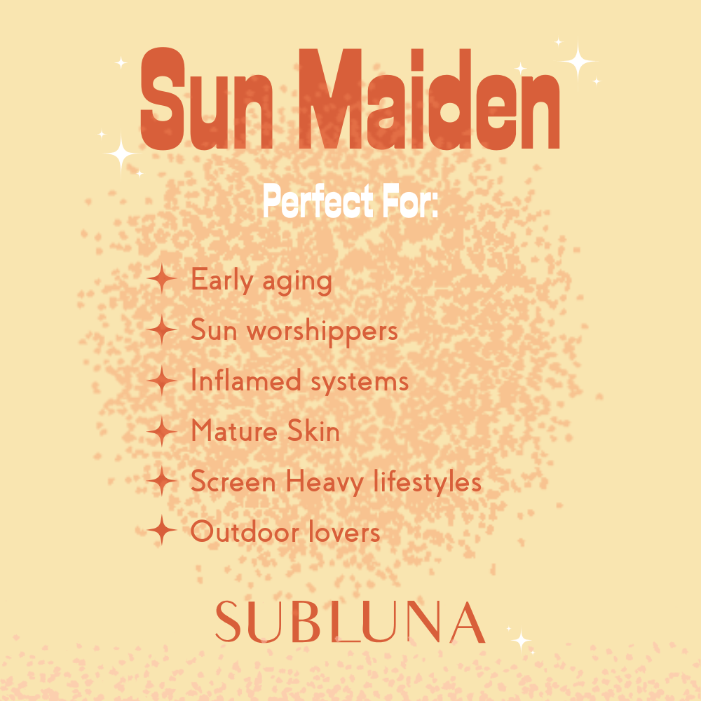 Sun Maiden Tea Powder: Skin Resilience Blend for Sun Protection & Skin Renewal - SubLuna
