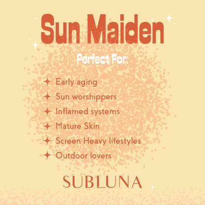 Sun Maiden Tea Powder: Skin Resilience Blend for Sun Protection & Skin Renewal - SubLuna