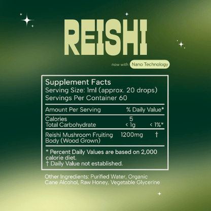 Reishi Mushroom Triple Extract® plus Nano Technology - SubLuna
