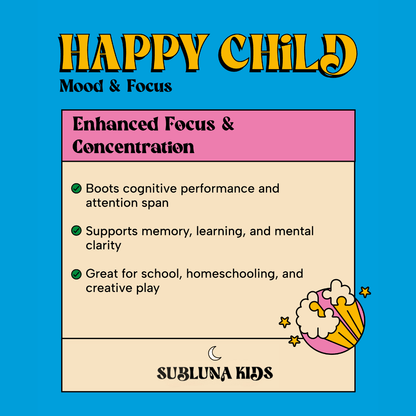 Happy Child: Mood & Brain Gummy - Cherry Cola Flavor - SubLuna