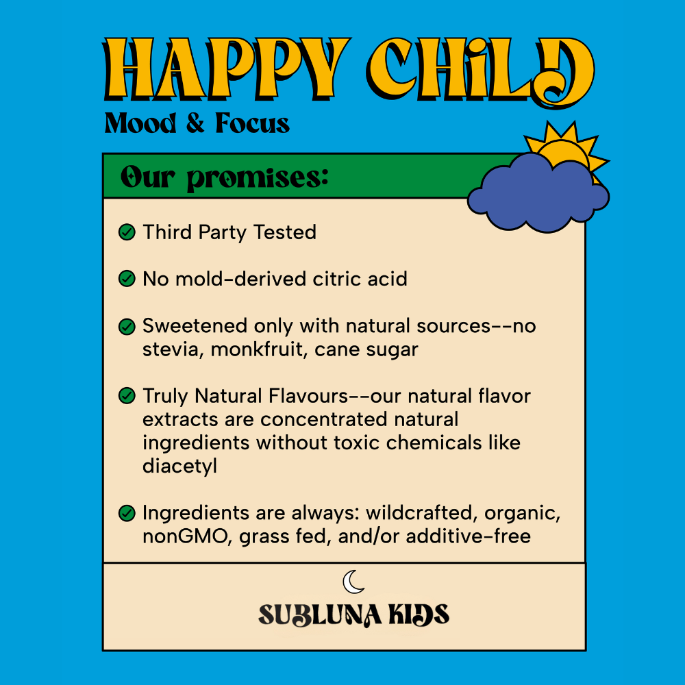 Happy Child: Mood & Brain Gummy - Cherry Cola Flavor - SubLuna