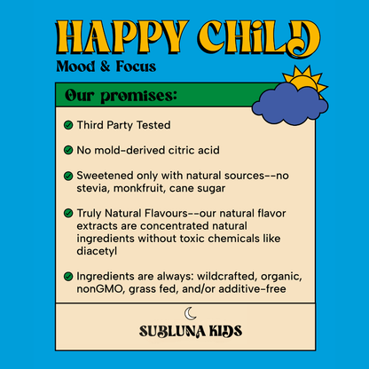 Happy Child: Mood & Brain Gummy - Cherry Cola Flavor - SubLuna