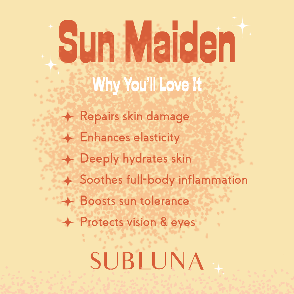 Sun Maiden Tea Powder: Skin Resilience Blend for Sun Protection & Skin Renewal - SubLuna