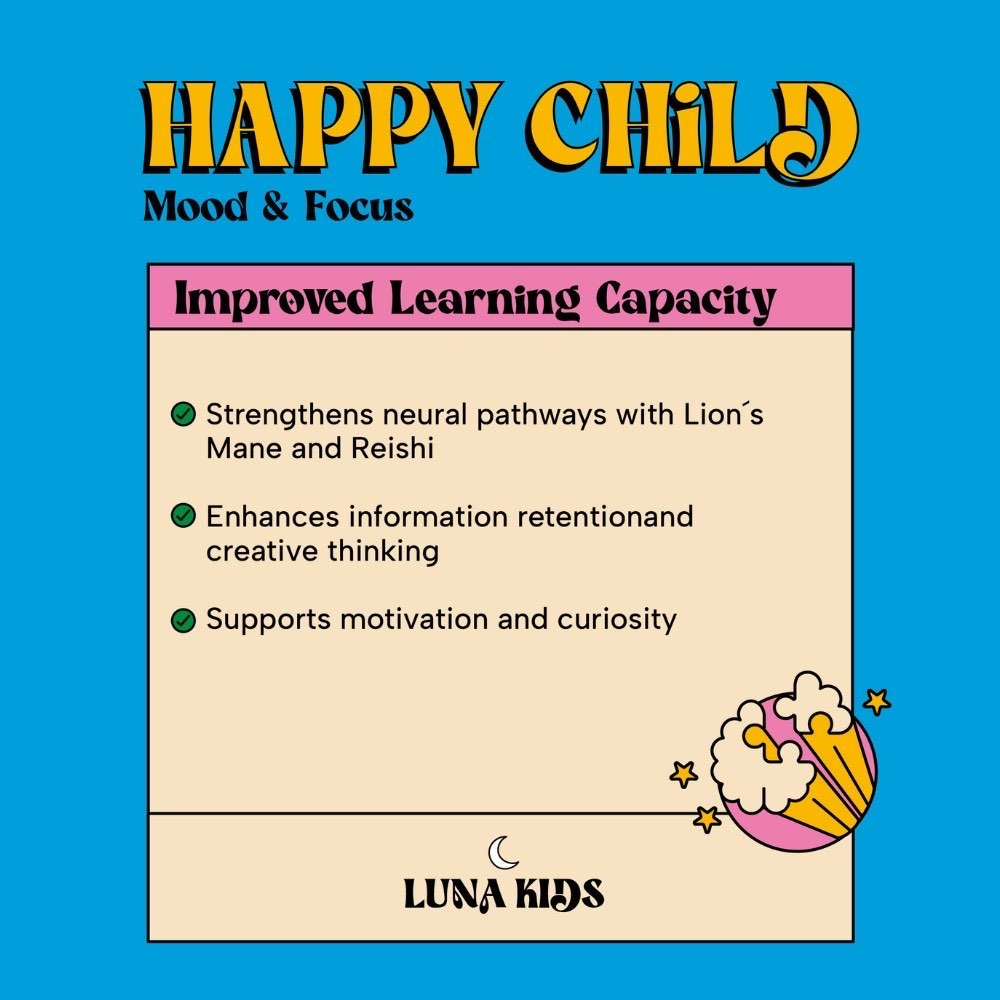 Happy Child: Mood & Brain Gummy - Piña Colada Flavor - SubLuna