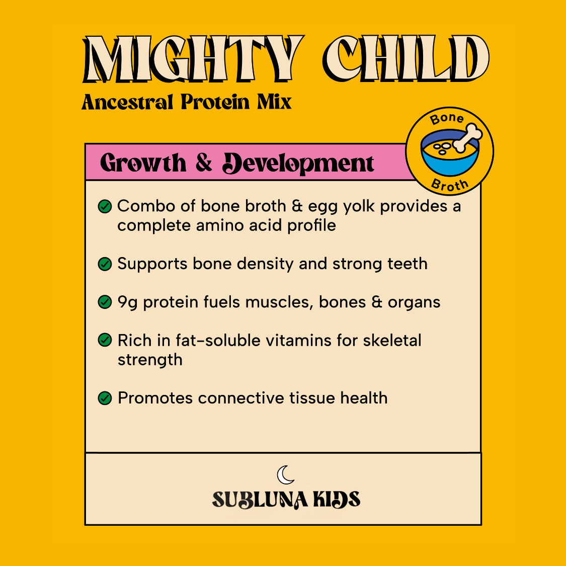 Mighty Child: Ancestral Protein Chocolate Mix - SubLuna