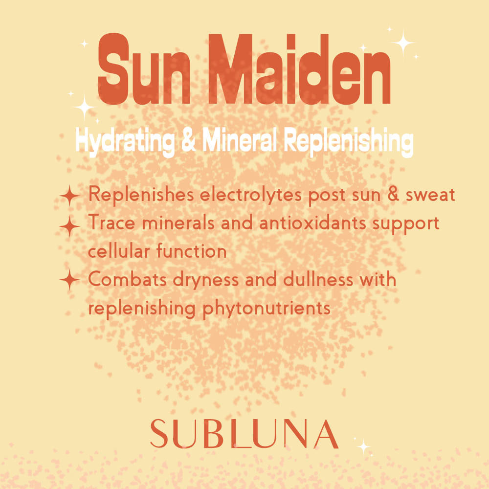 Sun Maiden Tea Powder: Skin Resilience Blend for Sun Protection & Skin Renewal - SubLuna