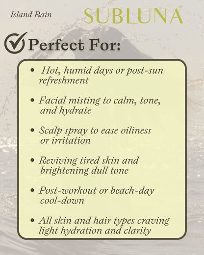 Island Rain All Purpose Hydromist - SubLuna
