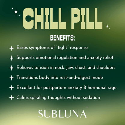 Chill Pill: Anger and Irritation Support - SubLuna