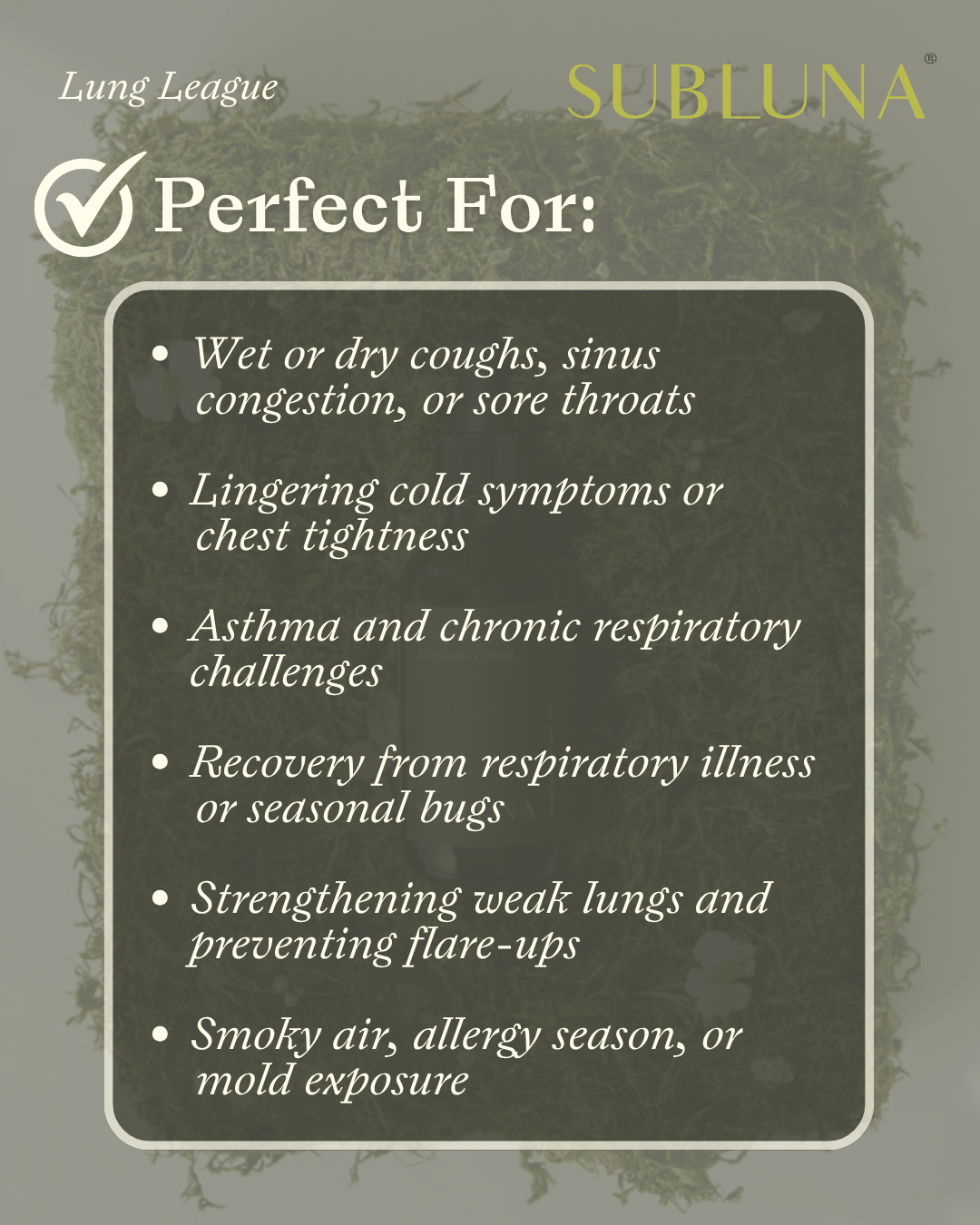 Lung League: Respiratory Illness Support - SubLuna