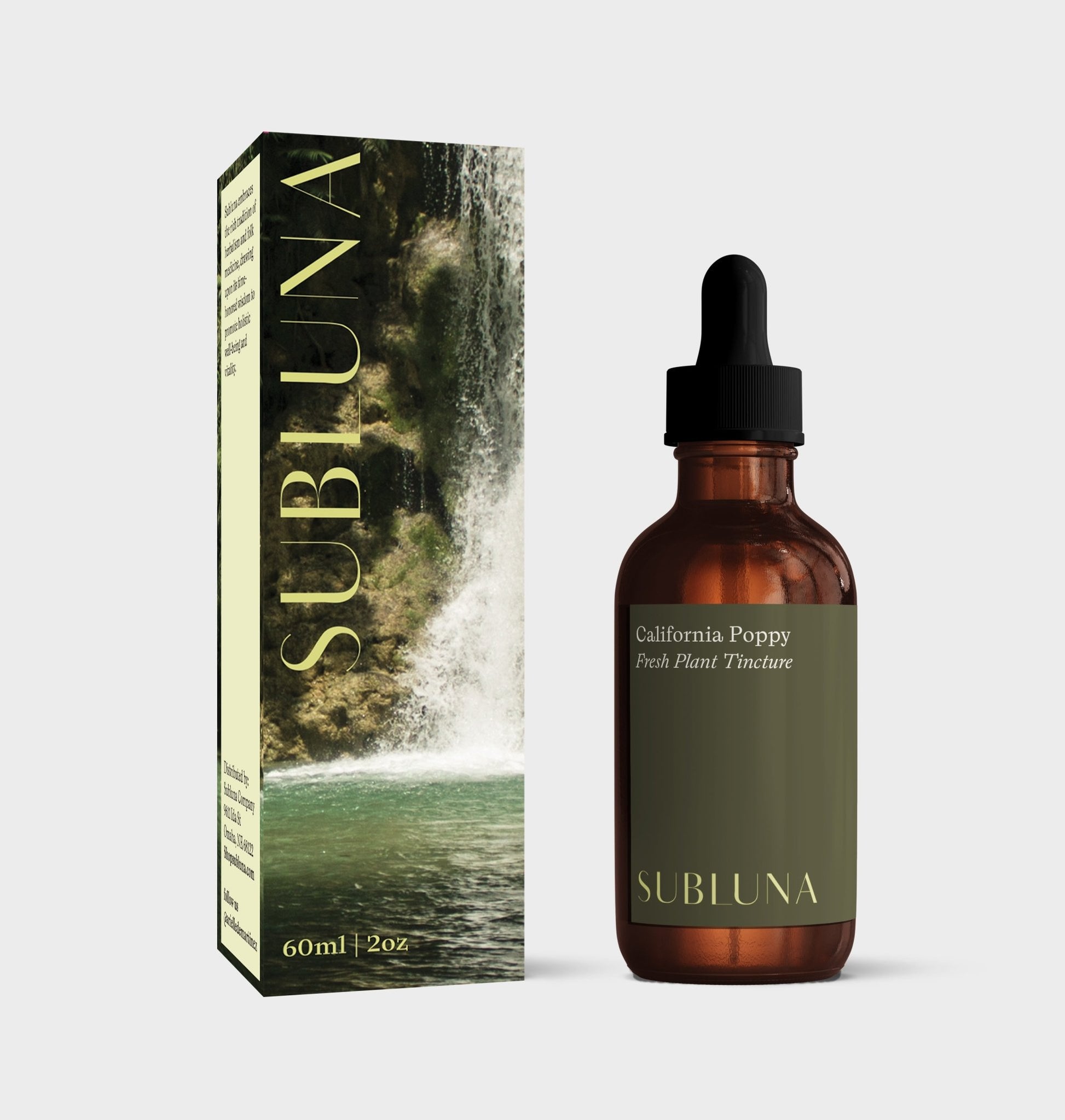 California Poppy Tincture: Pain & Comfort Support - SubLuna