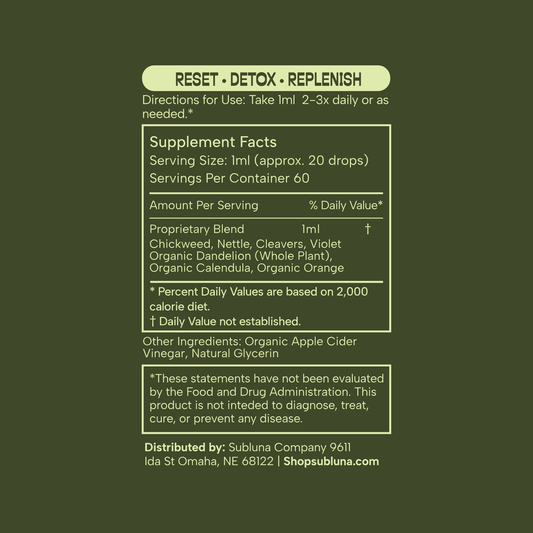 Clean Up Crew: Lymph & Drainage Support - SubLuna