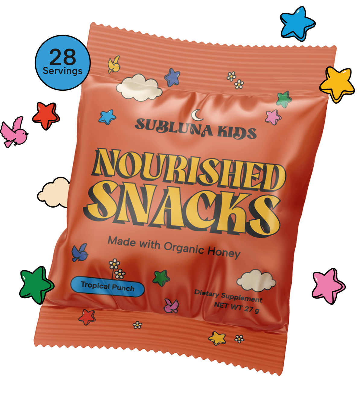 Nourished Snacks: Ancestral Gummy Snacks- Tropical Punch - SubLuna