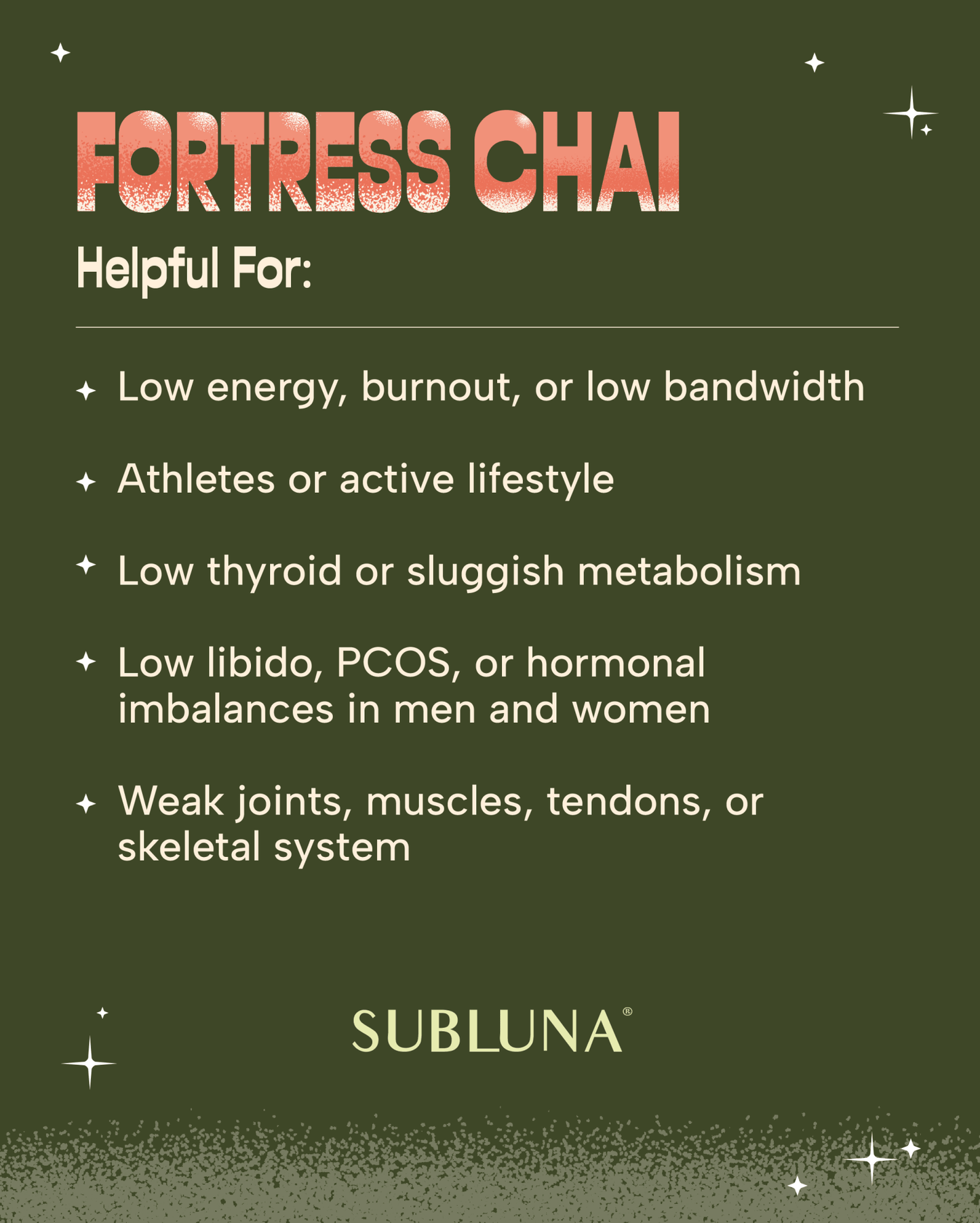 Fortress Chai - SubLuna