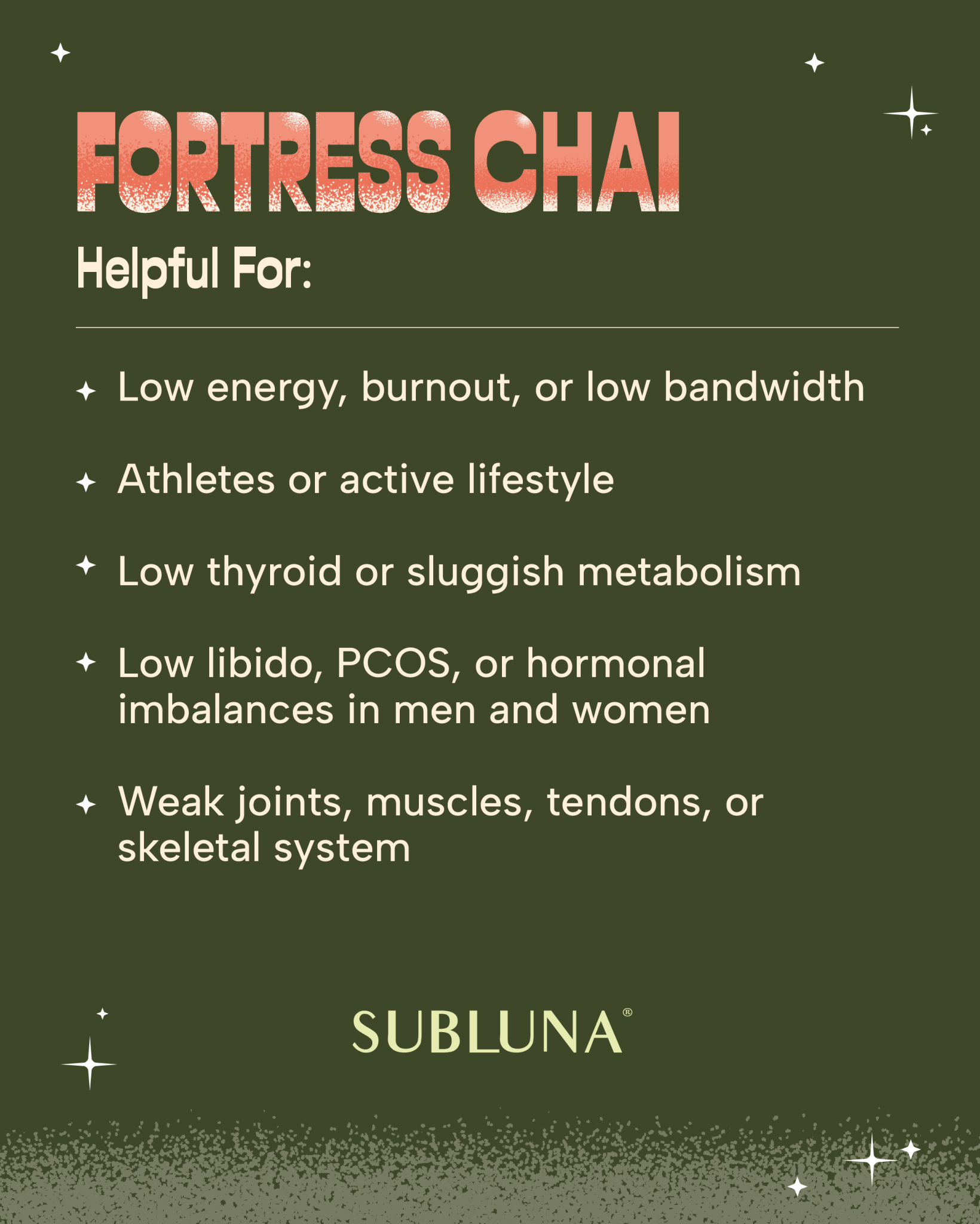Fortress Chai - SubLuna