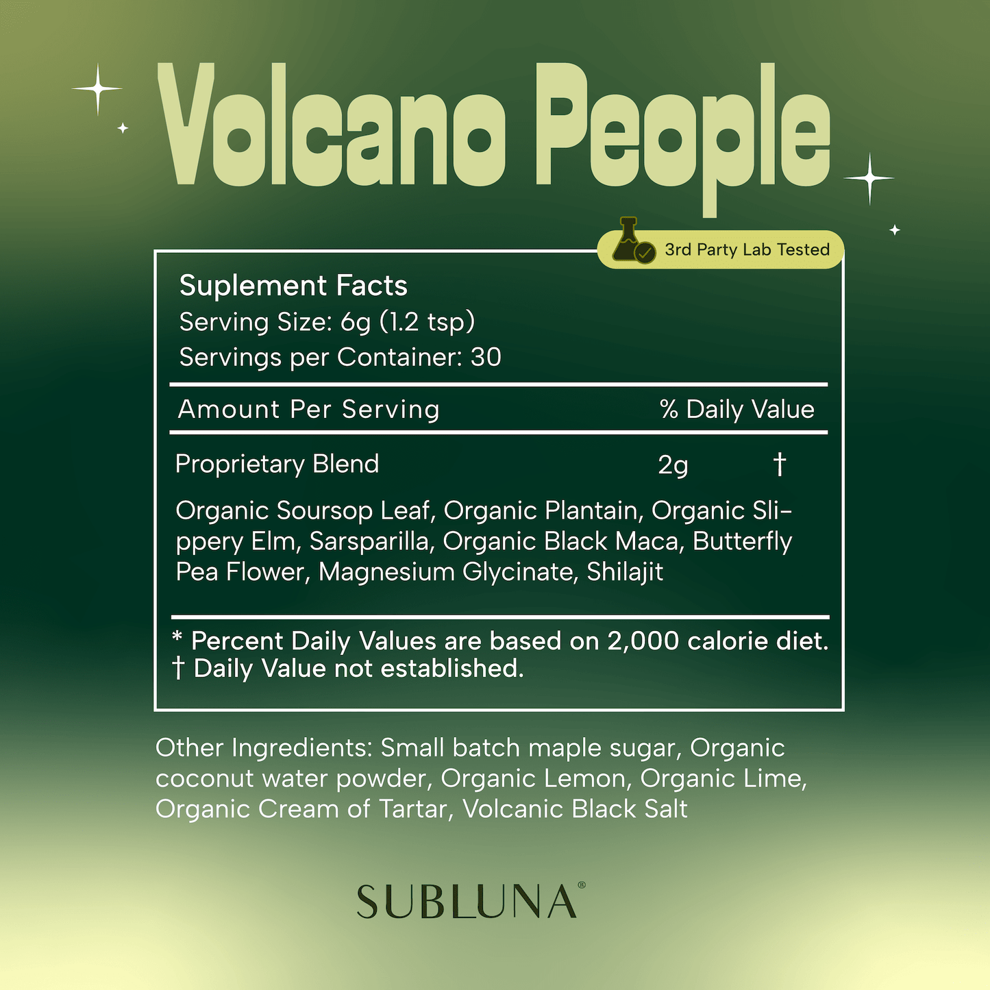 Volcano People: Herbal Electrolytes for Natural Energy - SubLuna