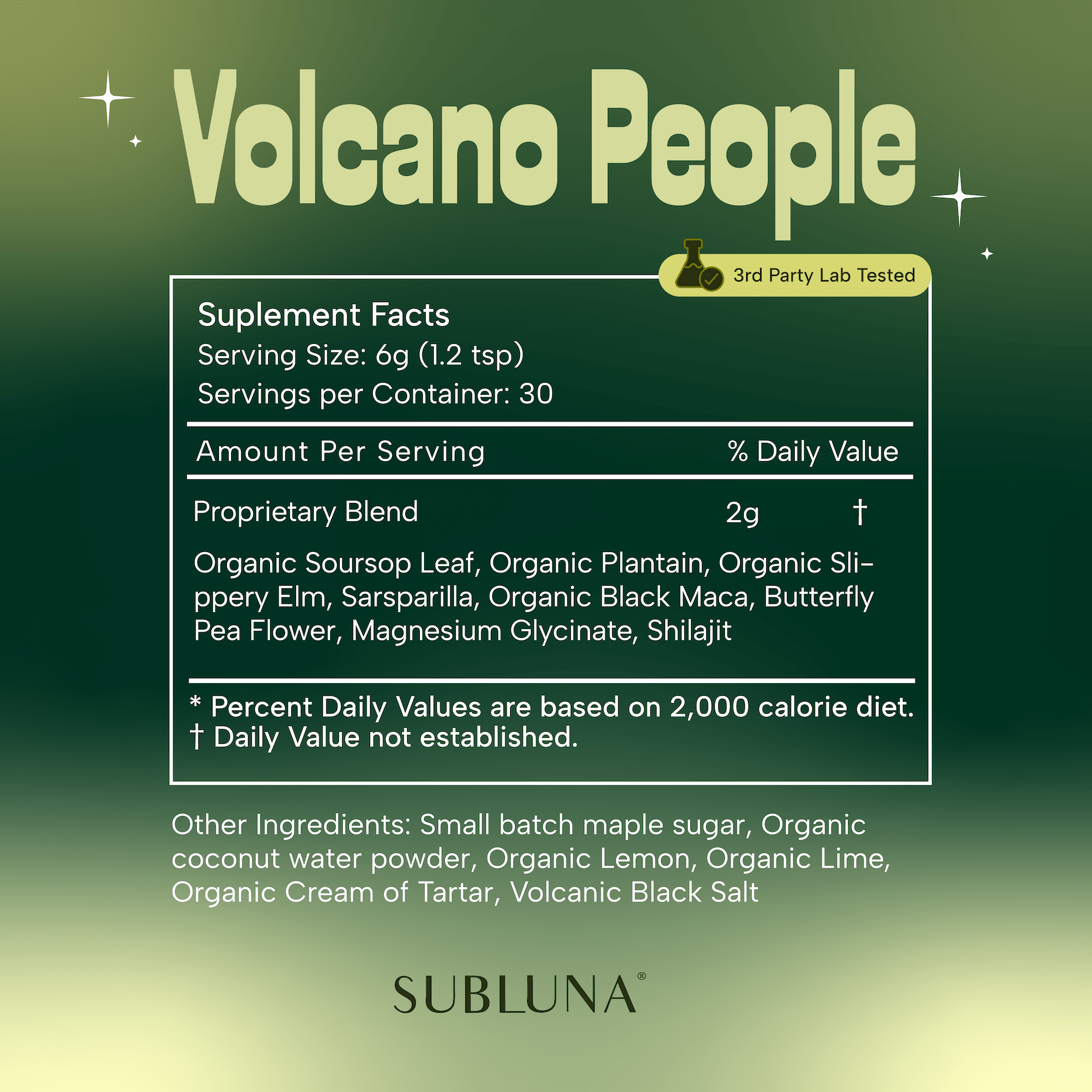Volcano People: Herbal Electrolytes for Natural Energy - SubLuna