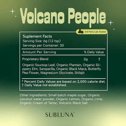 Volcano People: Herbal Electrolytes for Natural Energy - SubLuna
