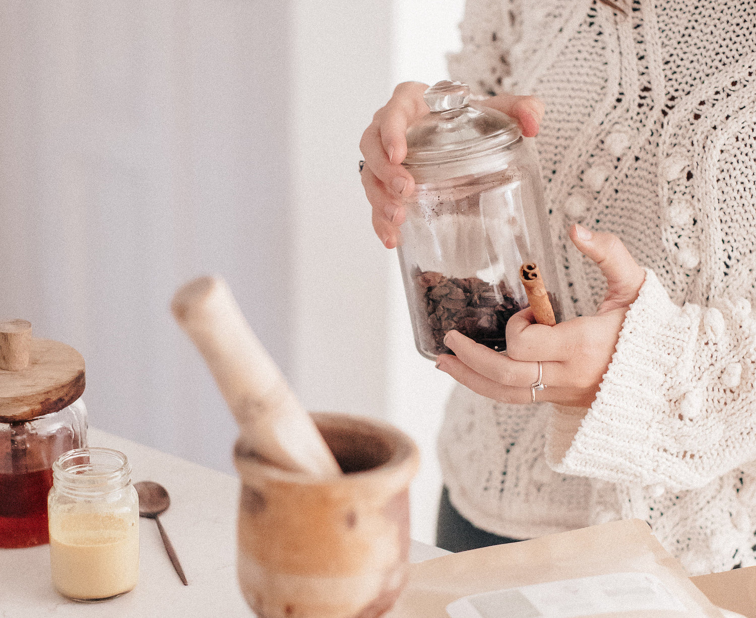 Medicinal Reishi Mushroom - Making the latte 